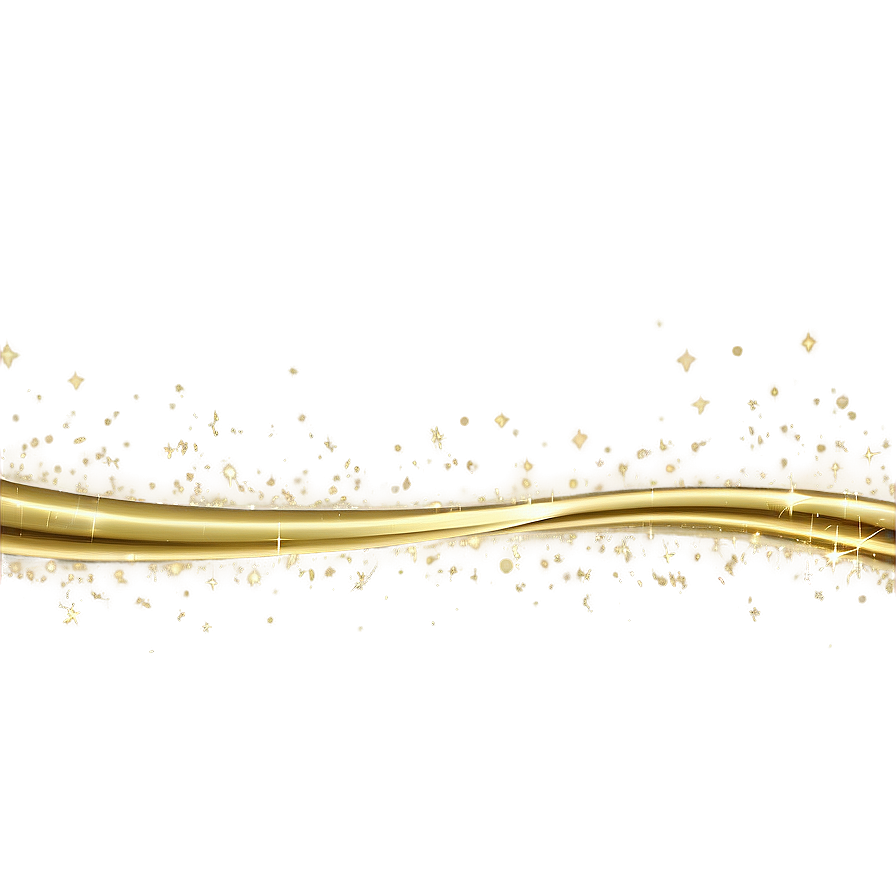Sparkling Gold Line Effect Png Gde42 PNG