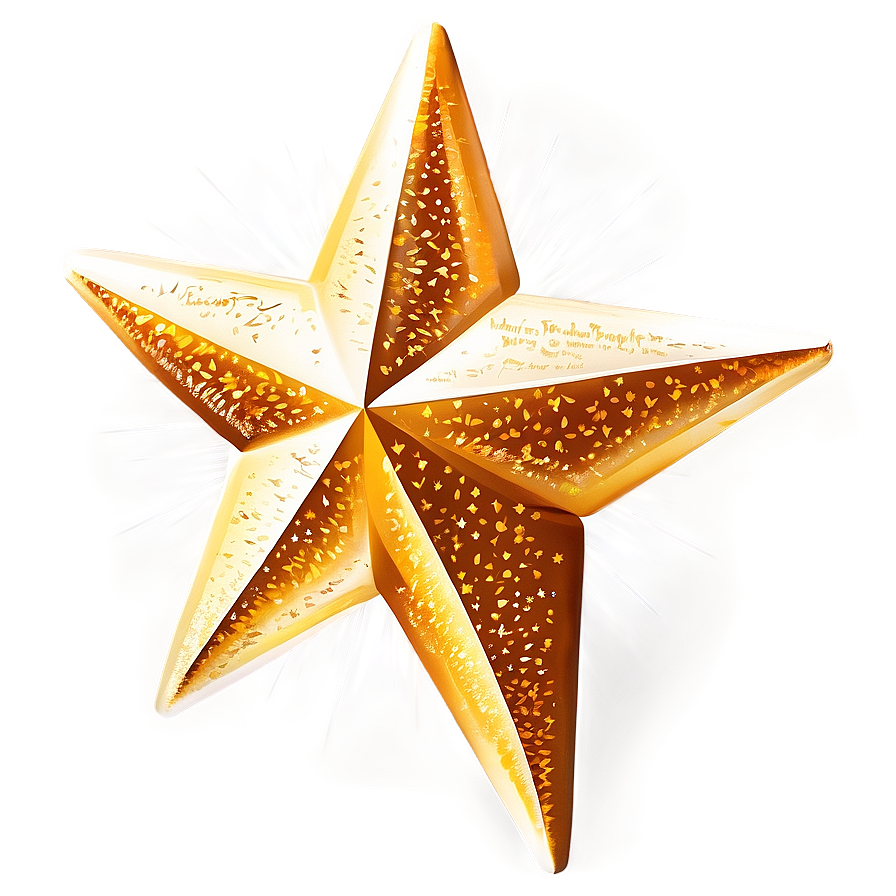 Sparkling Golden Star Graphic Png 82 PNG