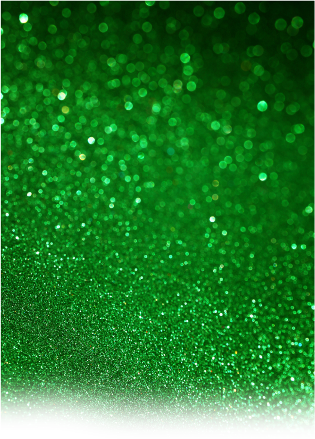 Sparkling Green Bokeh Background PNG