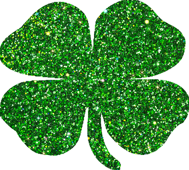 Sparkling Green Four Leaf Clover.png PNG
