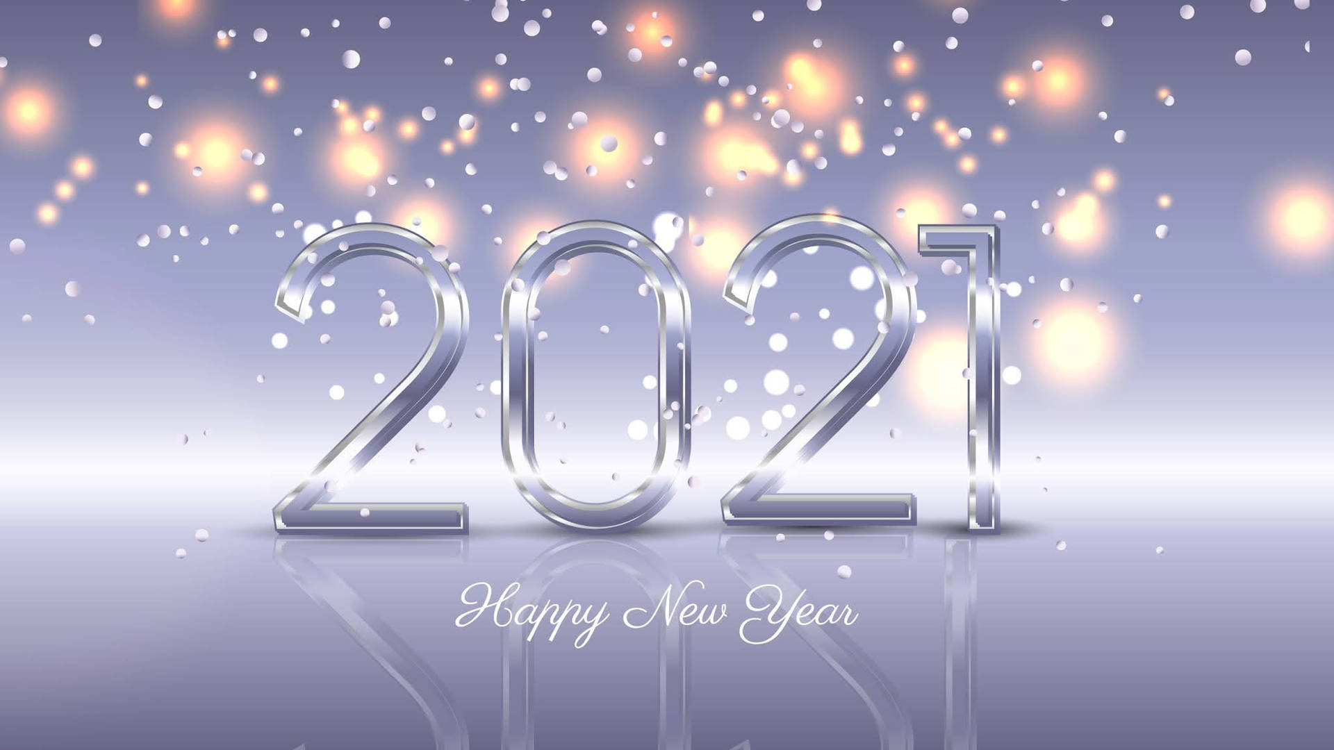 Ignite A New Start with Sparkling Happy New Year 2021 Wallpaper