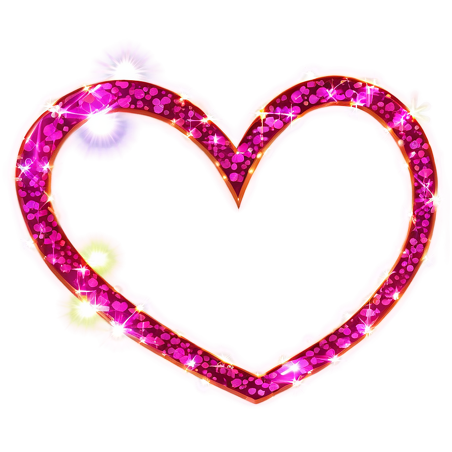 Sparkling Heart Clipart Effect Png Bni26 PNG
