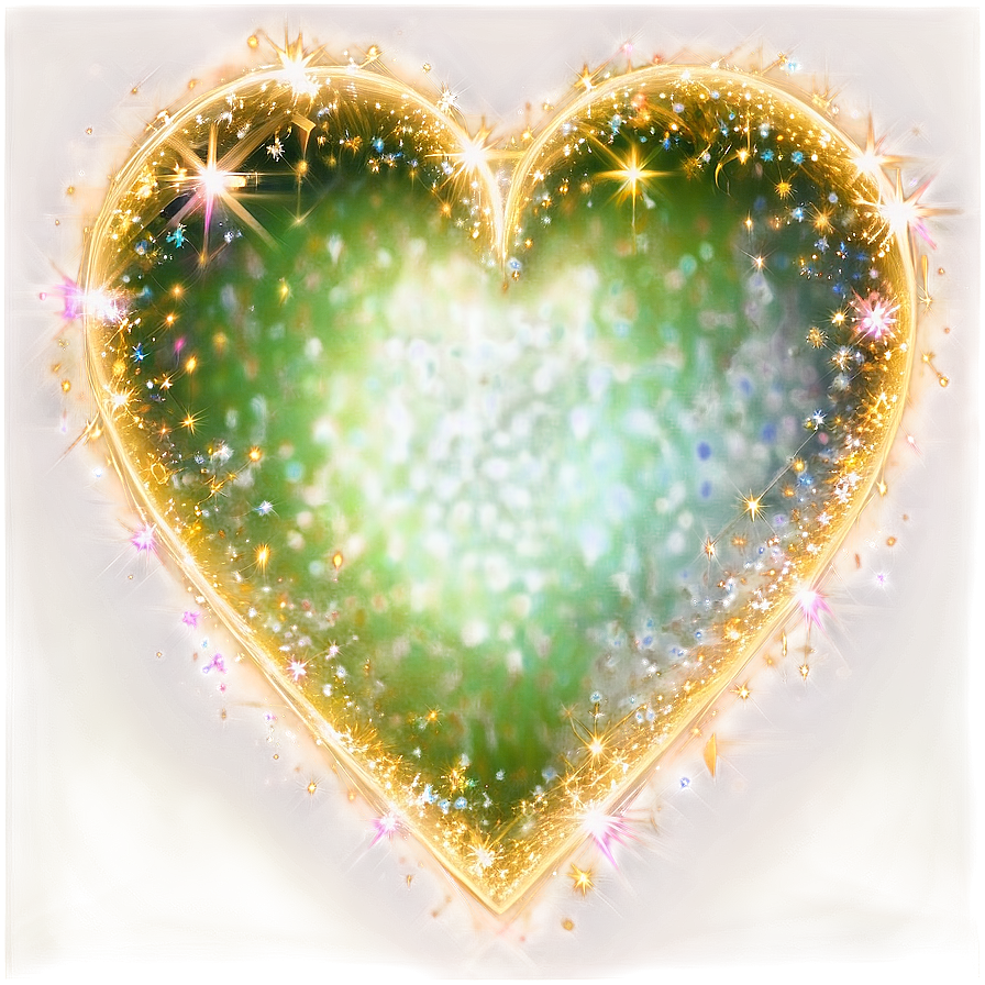 Sparkling Heart Effect Png B PNG