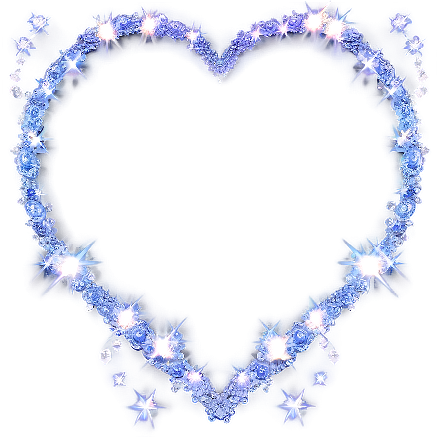 Sparkling Heart Frame Png Abr70 PNG