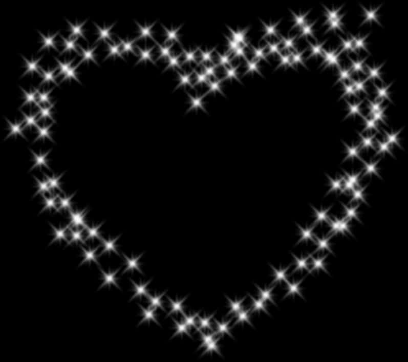 Sparkling_ Heart_ Outline PNG