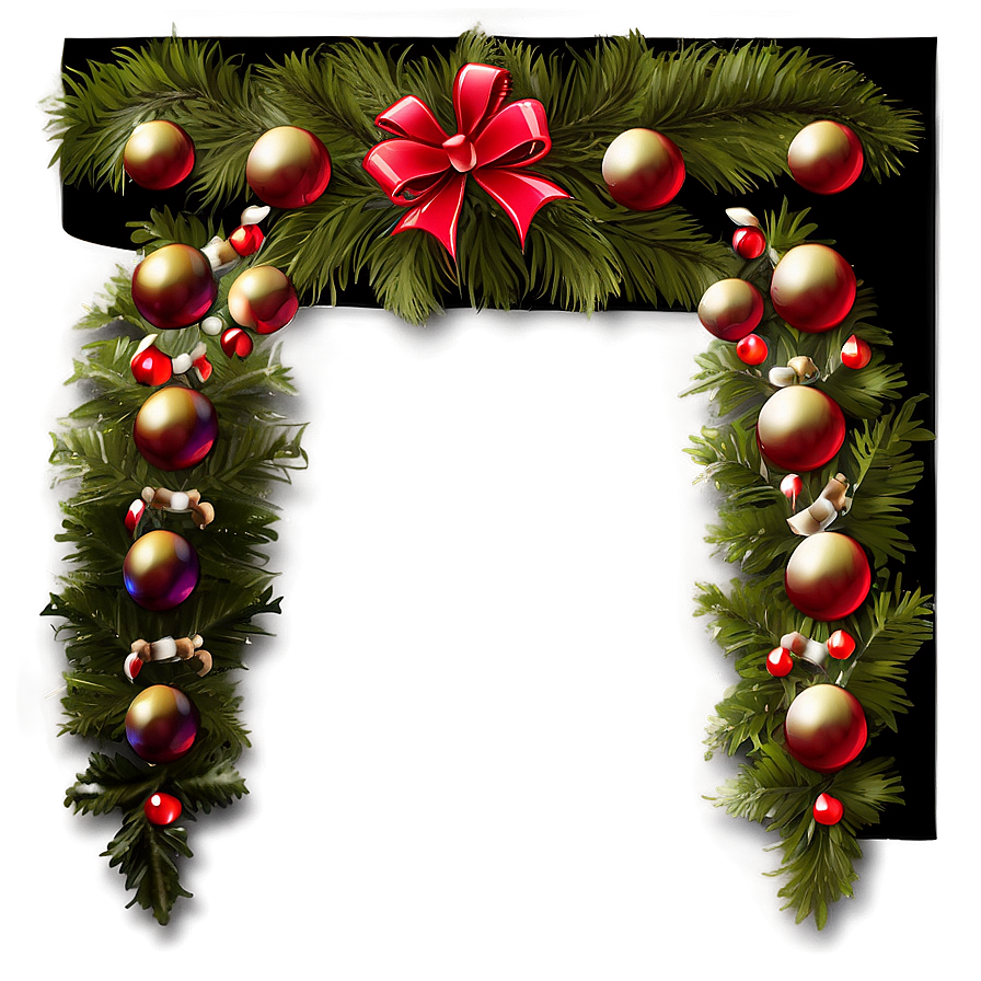 Sparkling Holiday Border Png 74 PNG