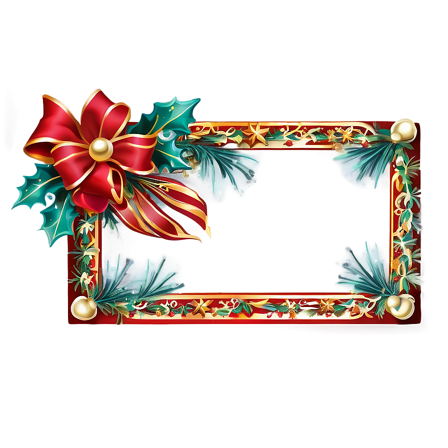 Sparkling Holiday Border Png Ynl PNG