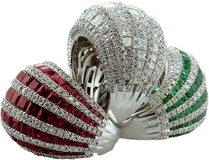 Sparkling Imitation Jewellery Bangles PNG