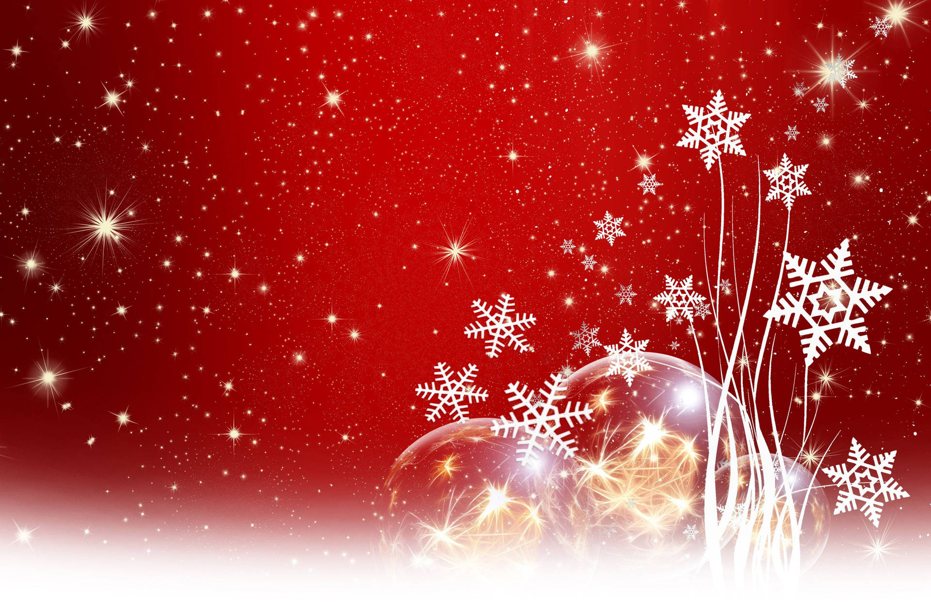 Sparkling Merry Christmas Background Wallpaper