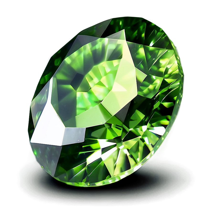 Sparkling Peridot Stone Png Qms PNG