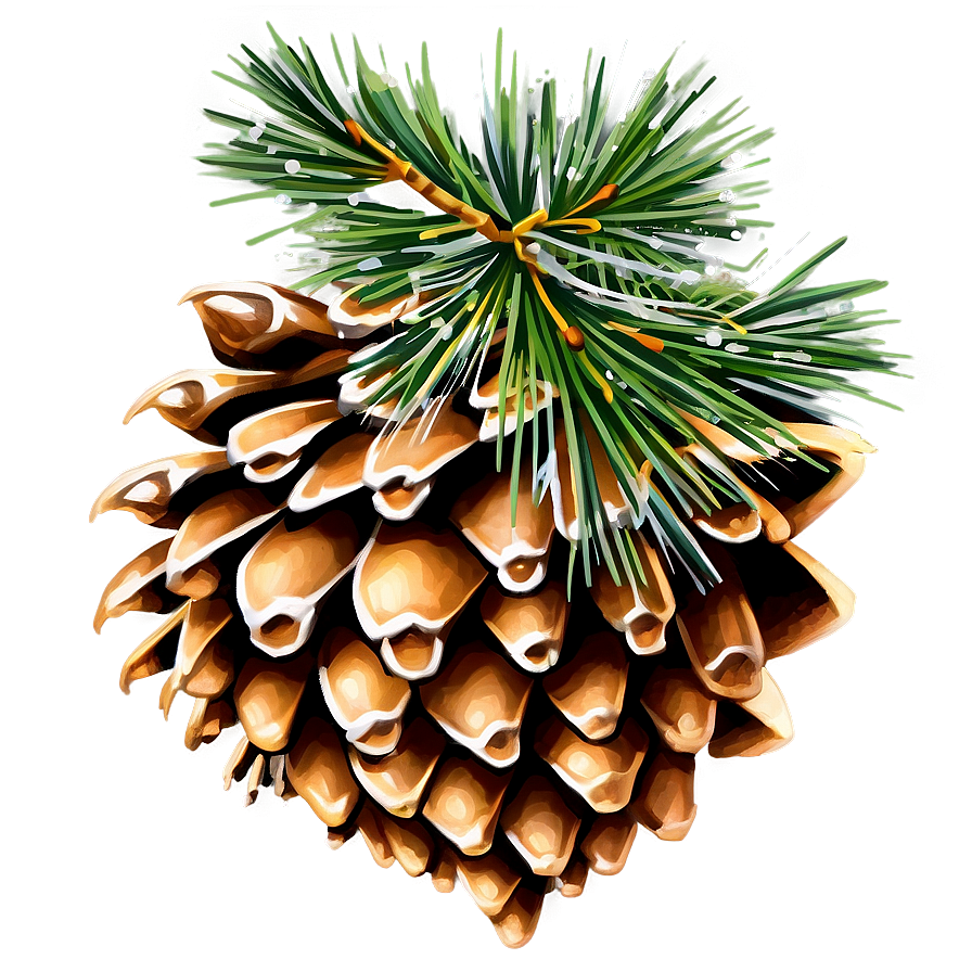 Sparkling Pine Cone Png Ulh PNG