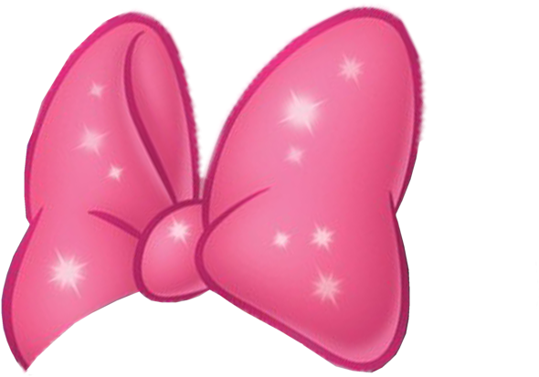 Sparkling Pink Bow PNG