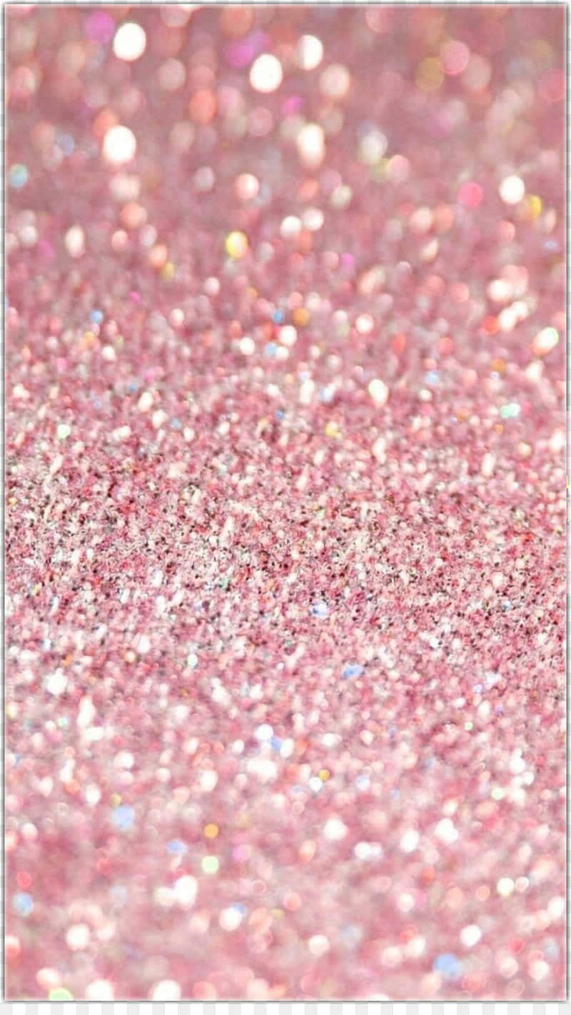 Sparkling Pink Glitter Texture Wallpaper