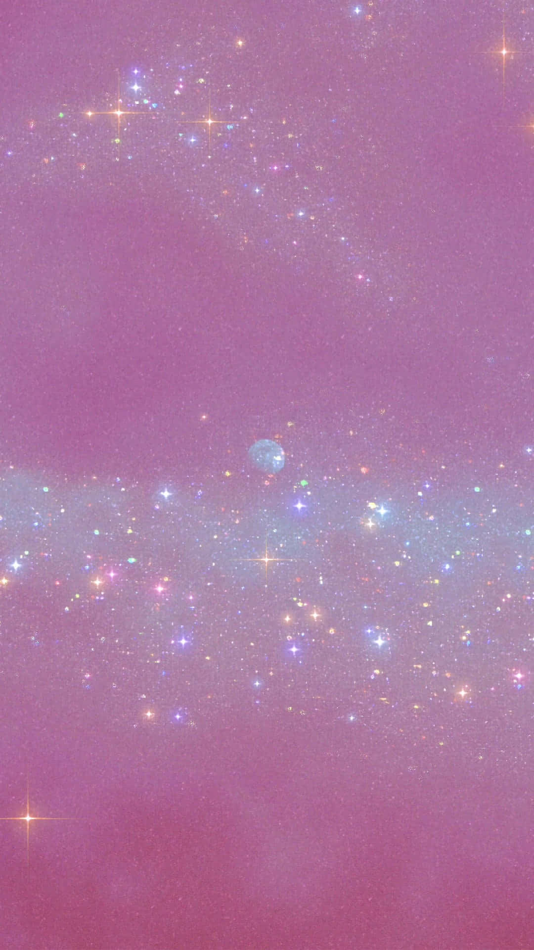 Sparkling Pink Glitter Universe Wallpaper