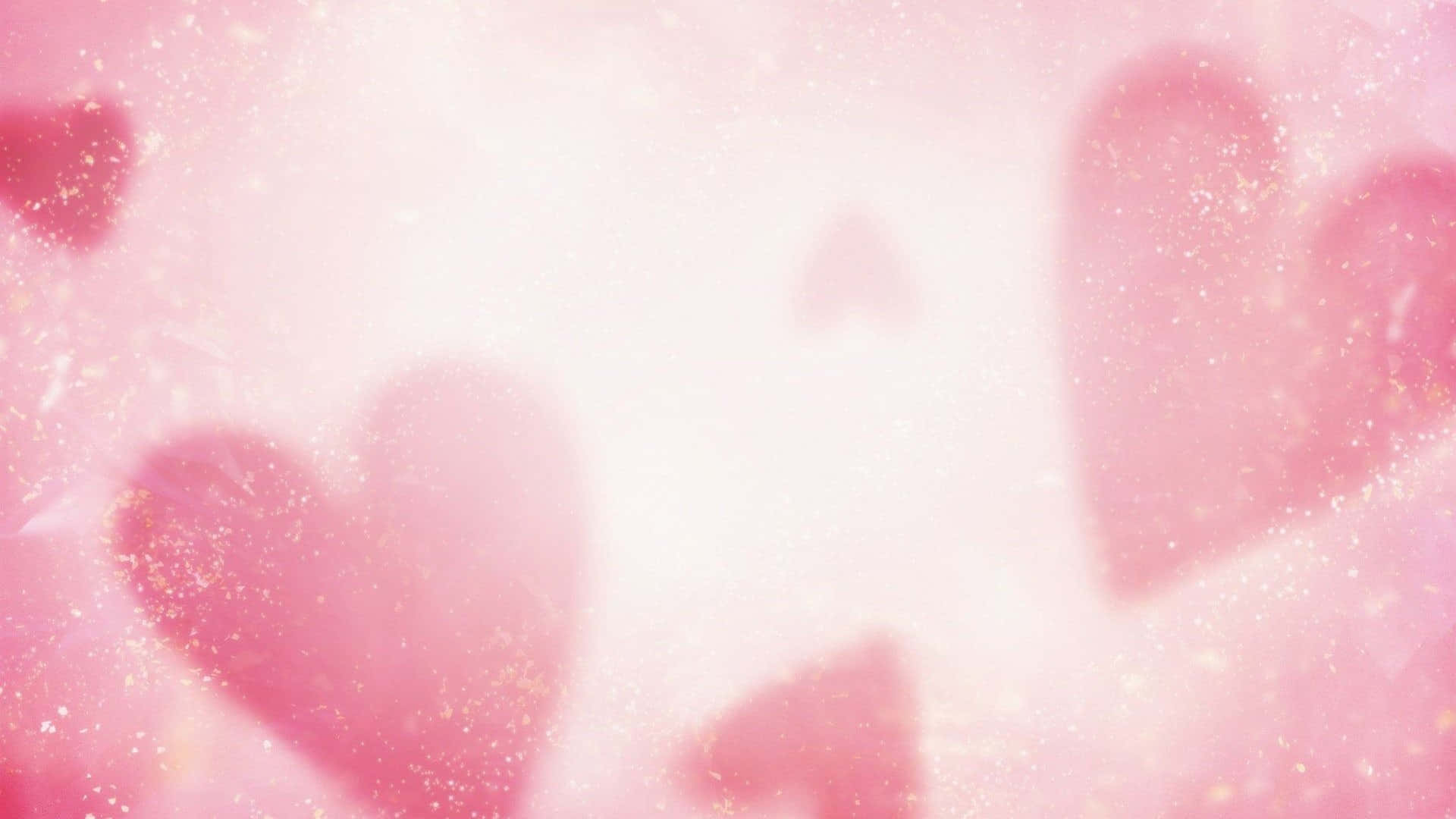 Sparkling_ Pink_ Hearts_ Background Wallpaper