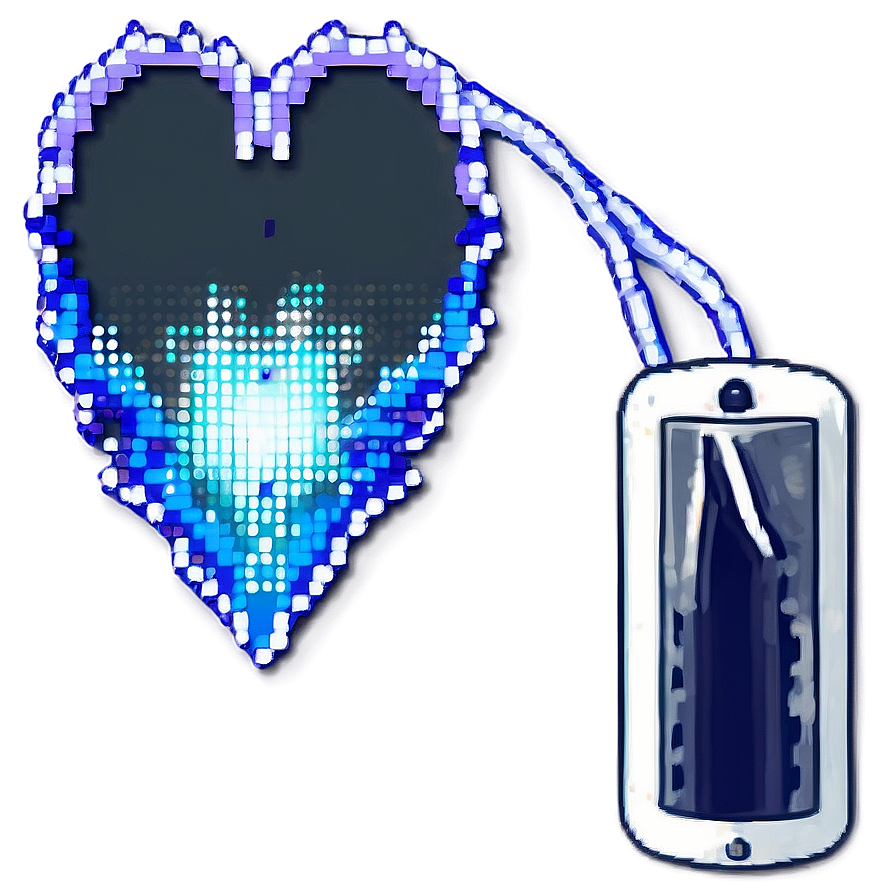 Sparkling Pixel Heart Png Ybk96 PNG