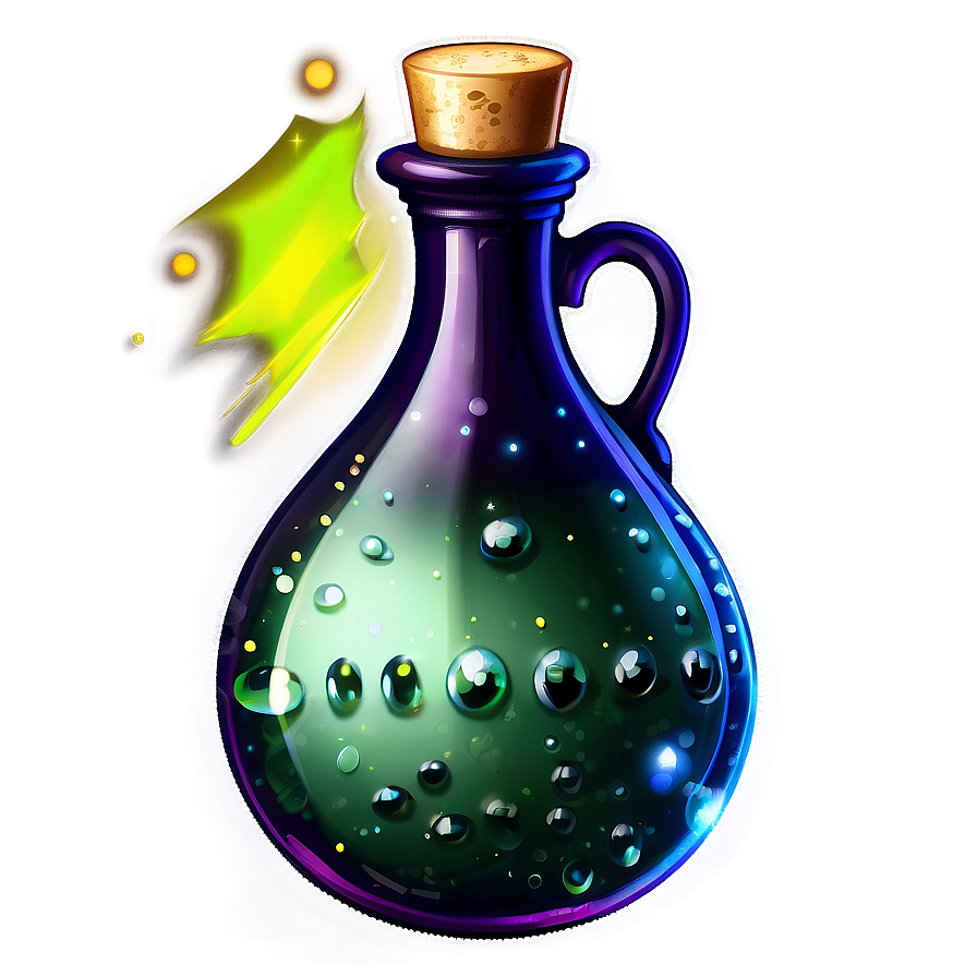 Sparkling Potion Bottle Png Lbv14 PNG