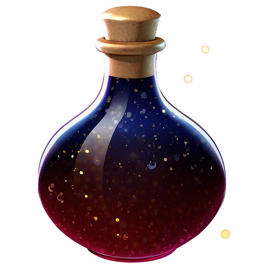 Sparkling Potion Bottle Png Vbw60 PNG