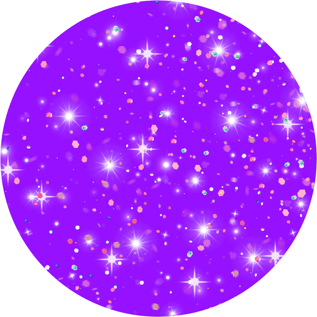 Sparkling Purple Galaxy Circle PNG