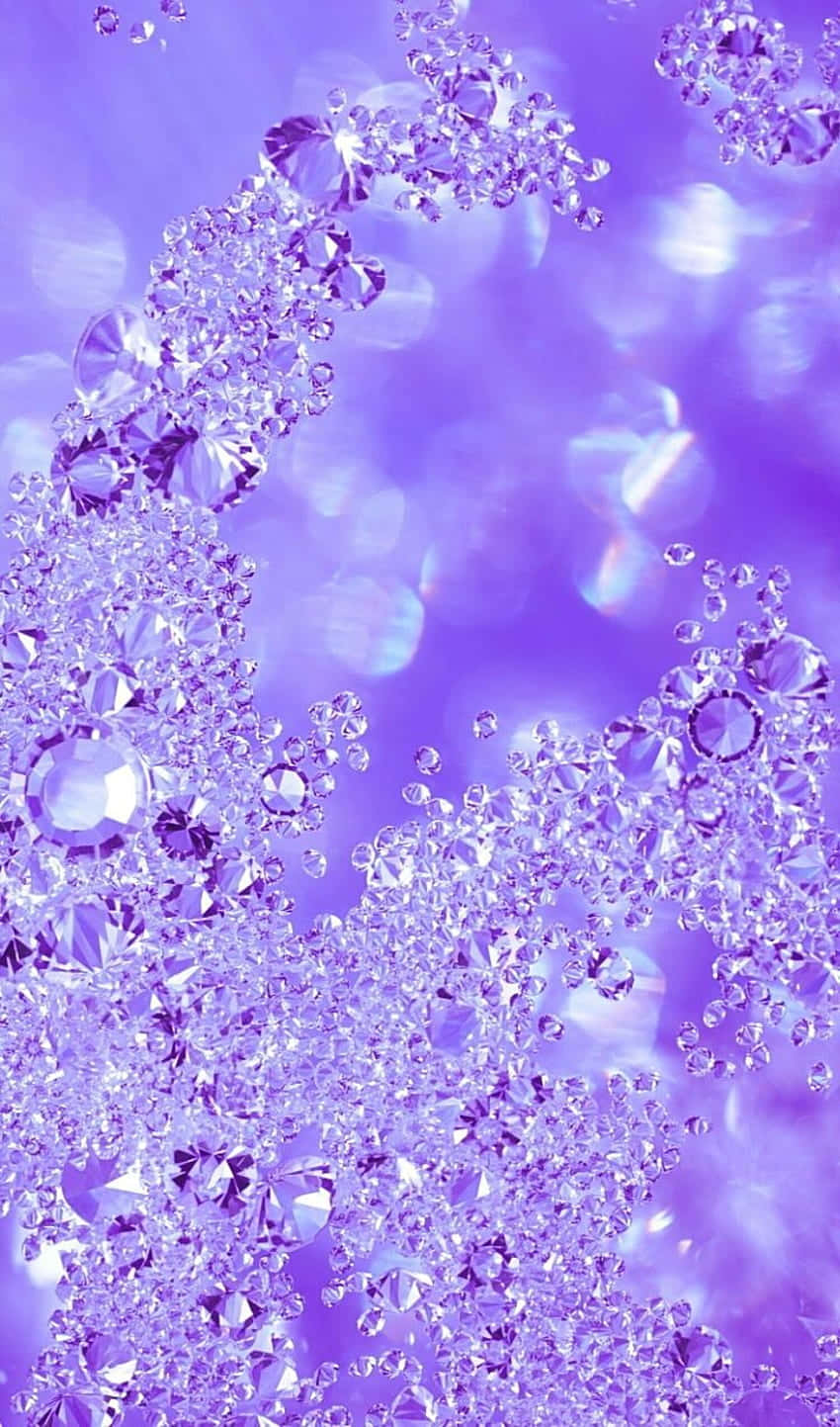 Sparkling Purple Glitter Background Wallpaper