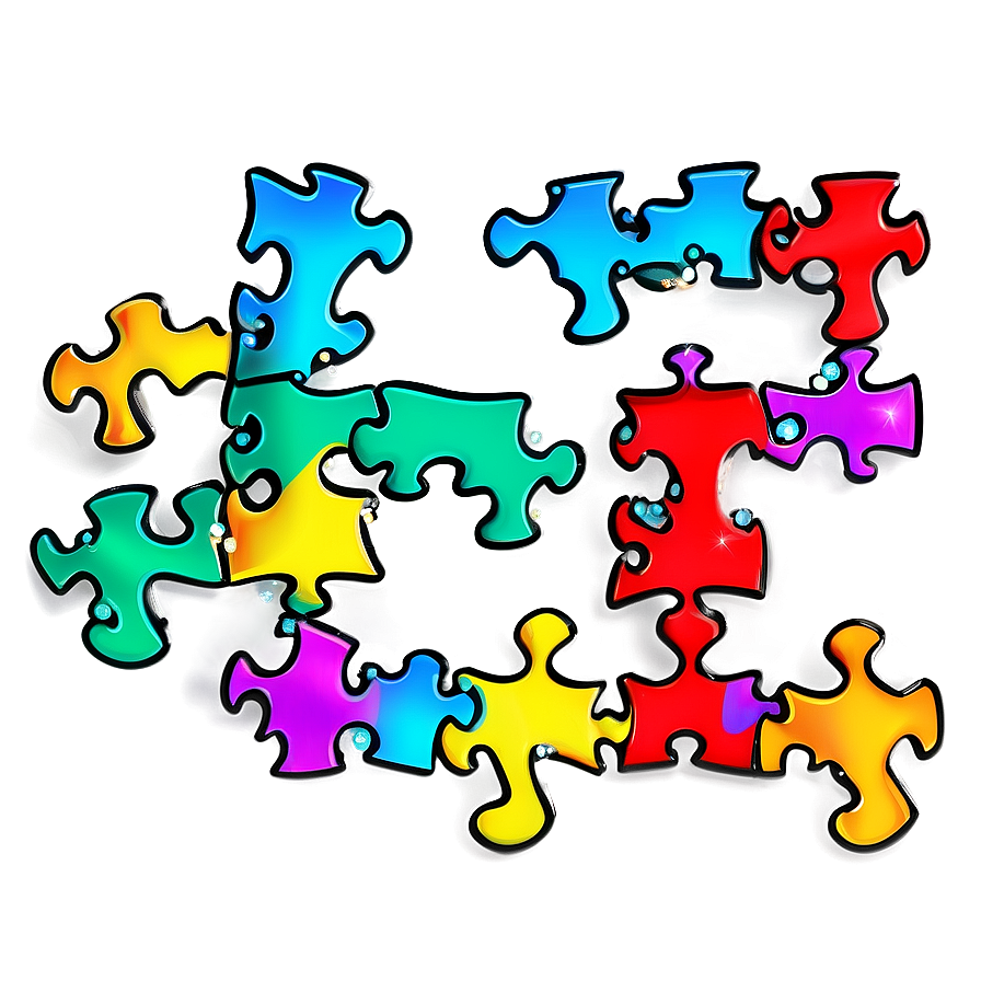 Sparkling Puzzle Pieces Png Ihh PNG