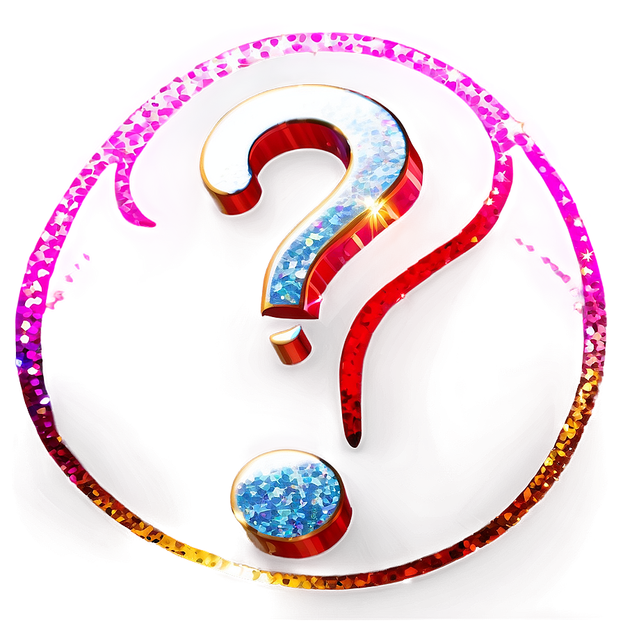 Sparkling Question Mark Png Lbq PNG