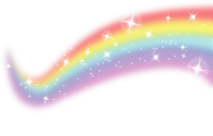 Sparkling Rainbow Arcoiris PNG