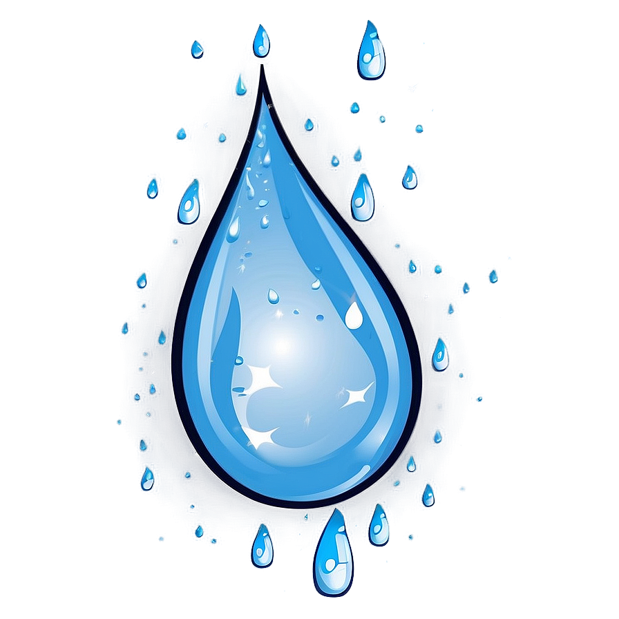 Sparkling Raindrop Png 24 PNG