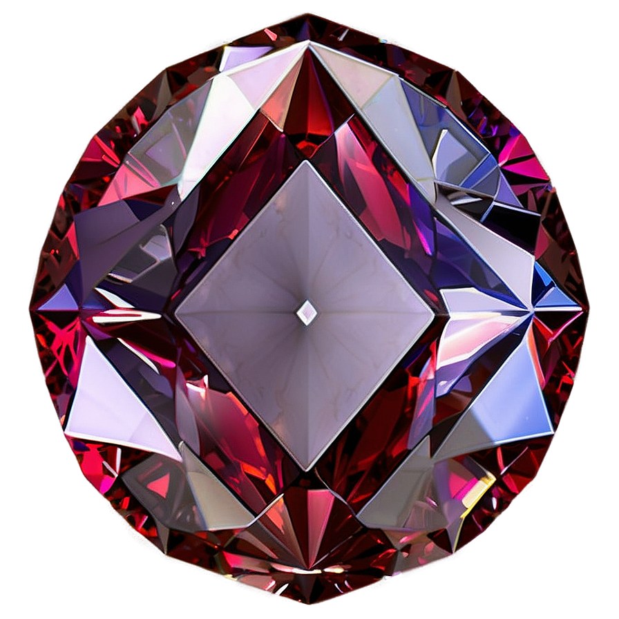 Sparkling Red Crystal Png 06242024 PNG