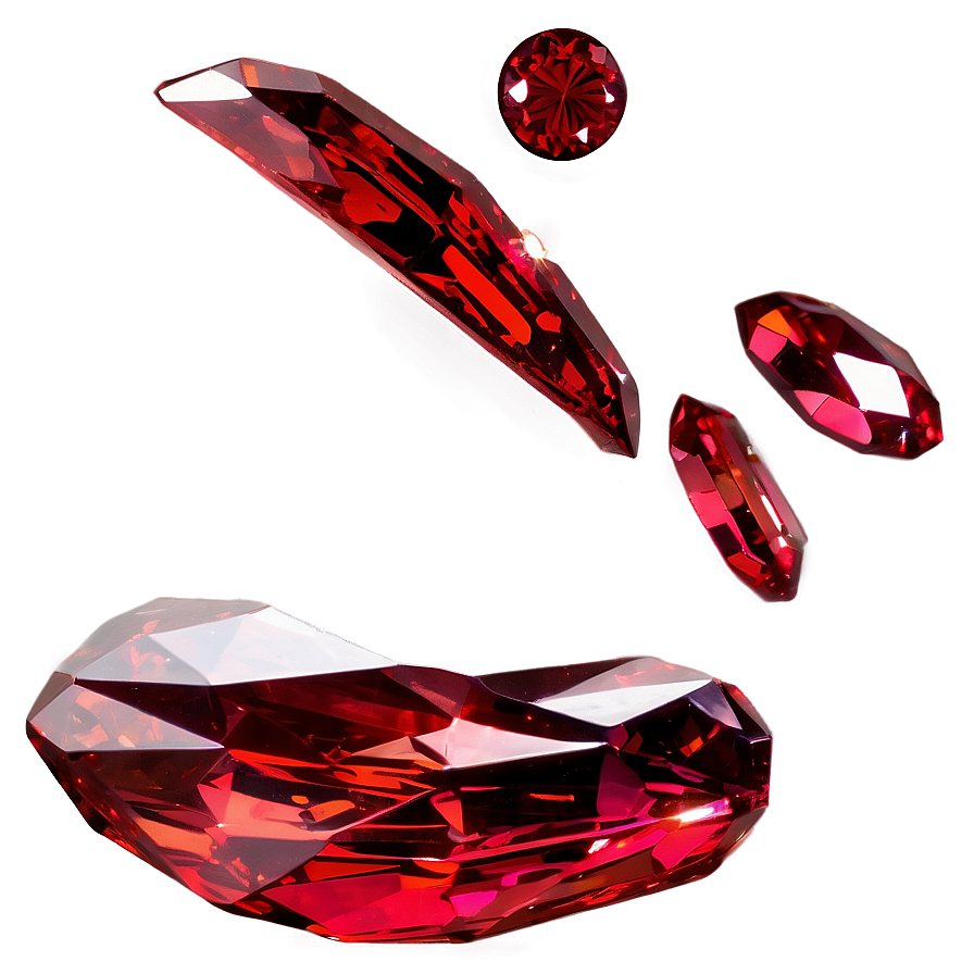 Sparkling Red Crystal Png Mec19 PNG