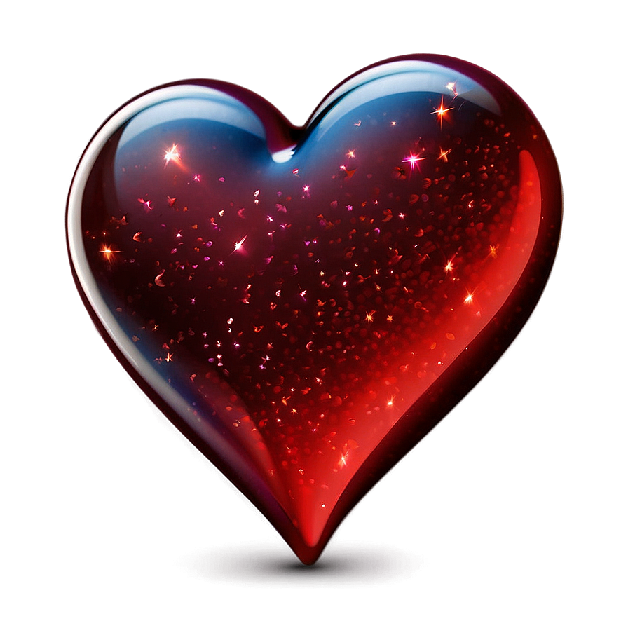 Sparkling Red Heart Emoji Png 06262024 PNG