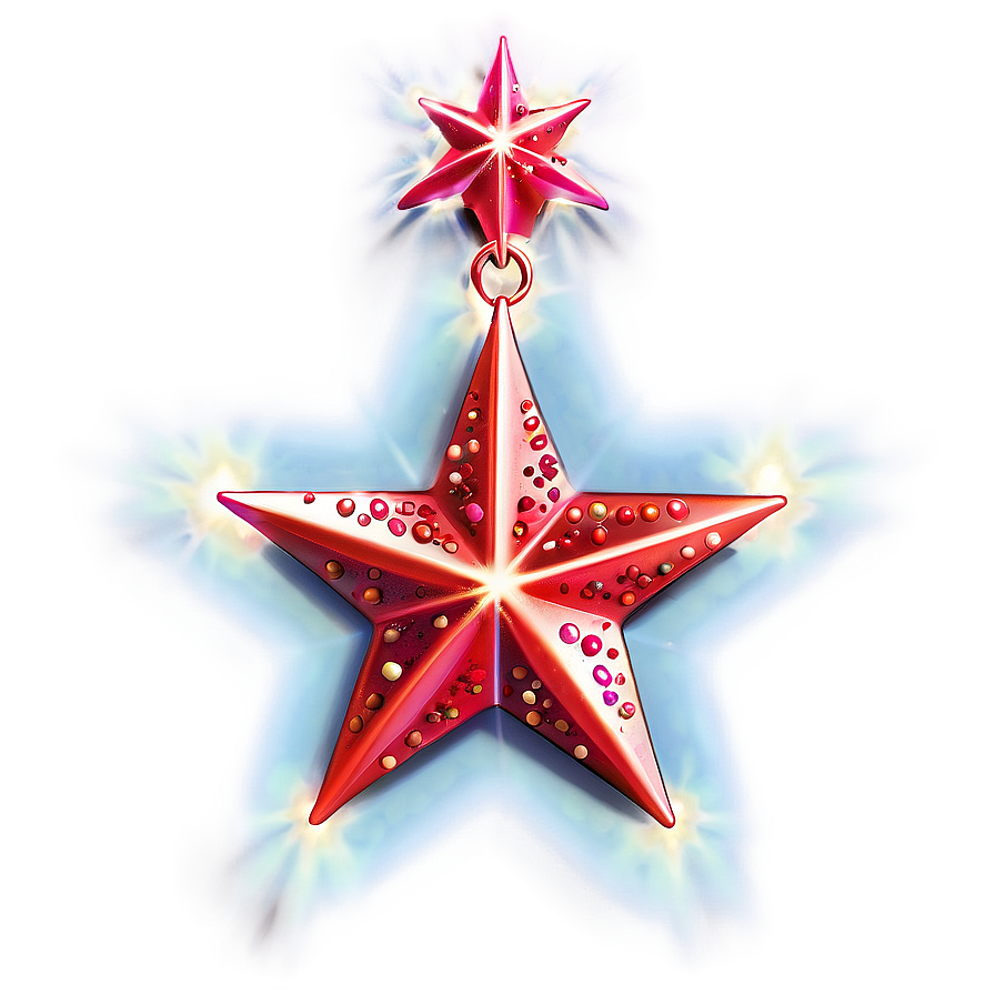 Sparkling Red Star Png 05232024 PNG