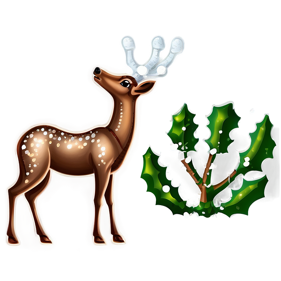 Download Sparkling Reindeer Png 05212024 | Wallpapers.com