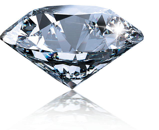 Sparkling Round Cut Diamond Transparent Background PNG