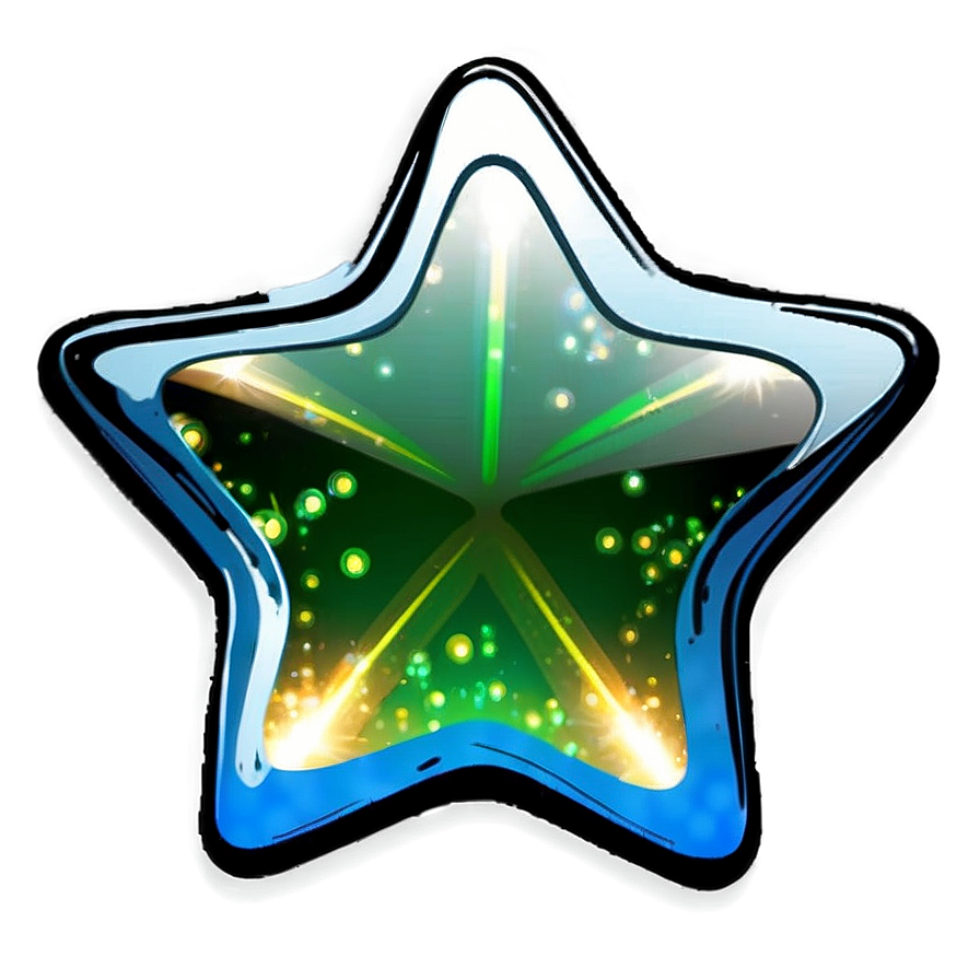 Sparkling Rounded Star Png 9 PNG