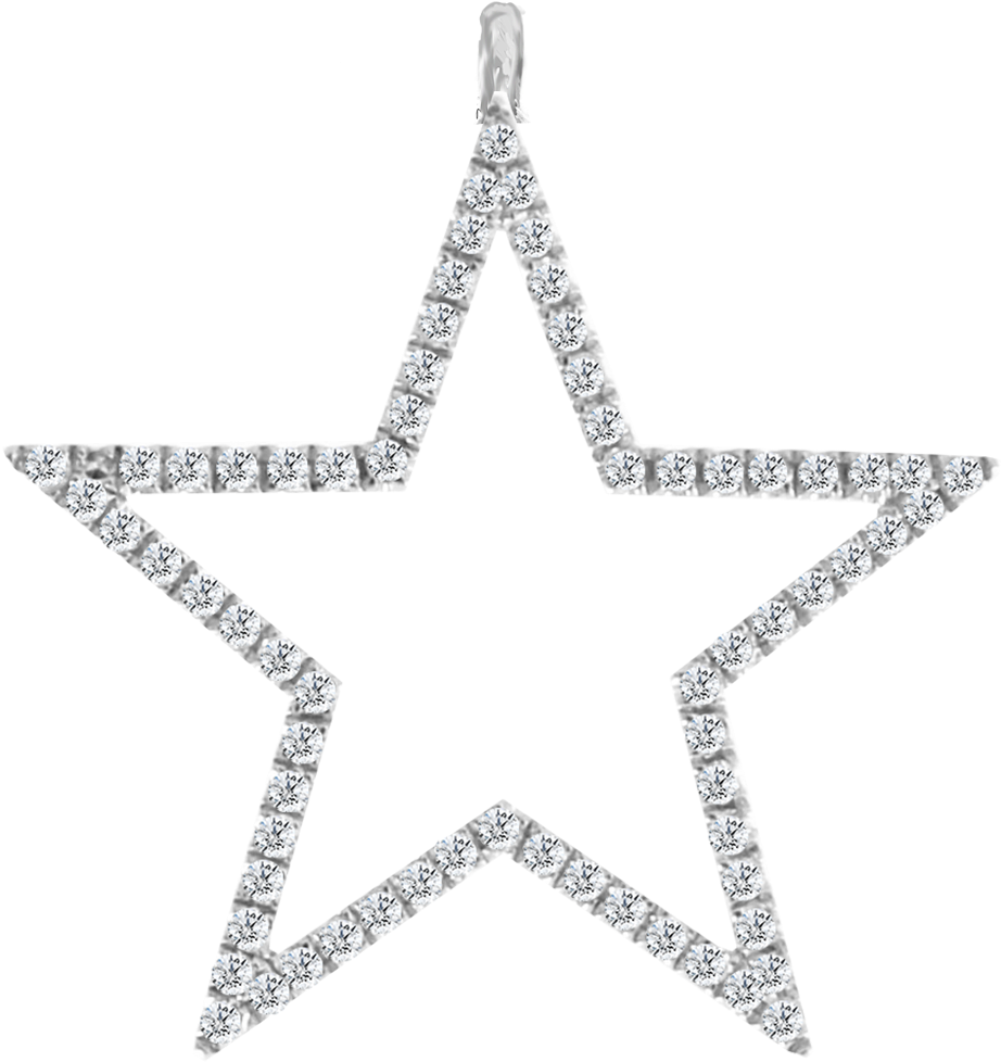 Download Sparkling Silver Star Decoration | Wallpapers.com