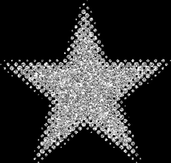 Sparkling Star Glitter Texture PNG