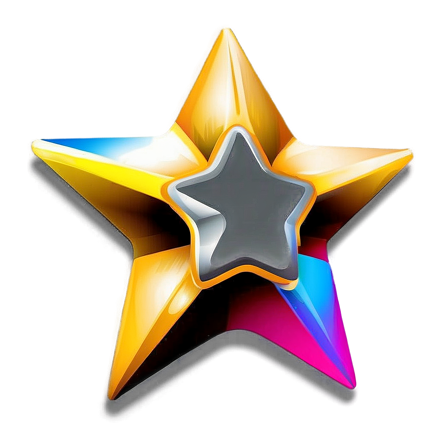 Sparkling Star Vector Png Wvb74 PNG