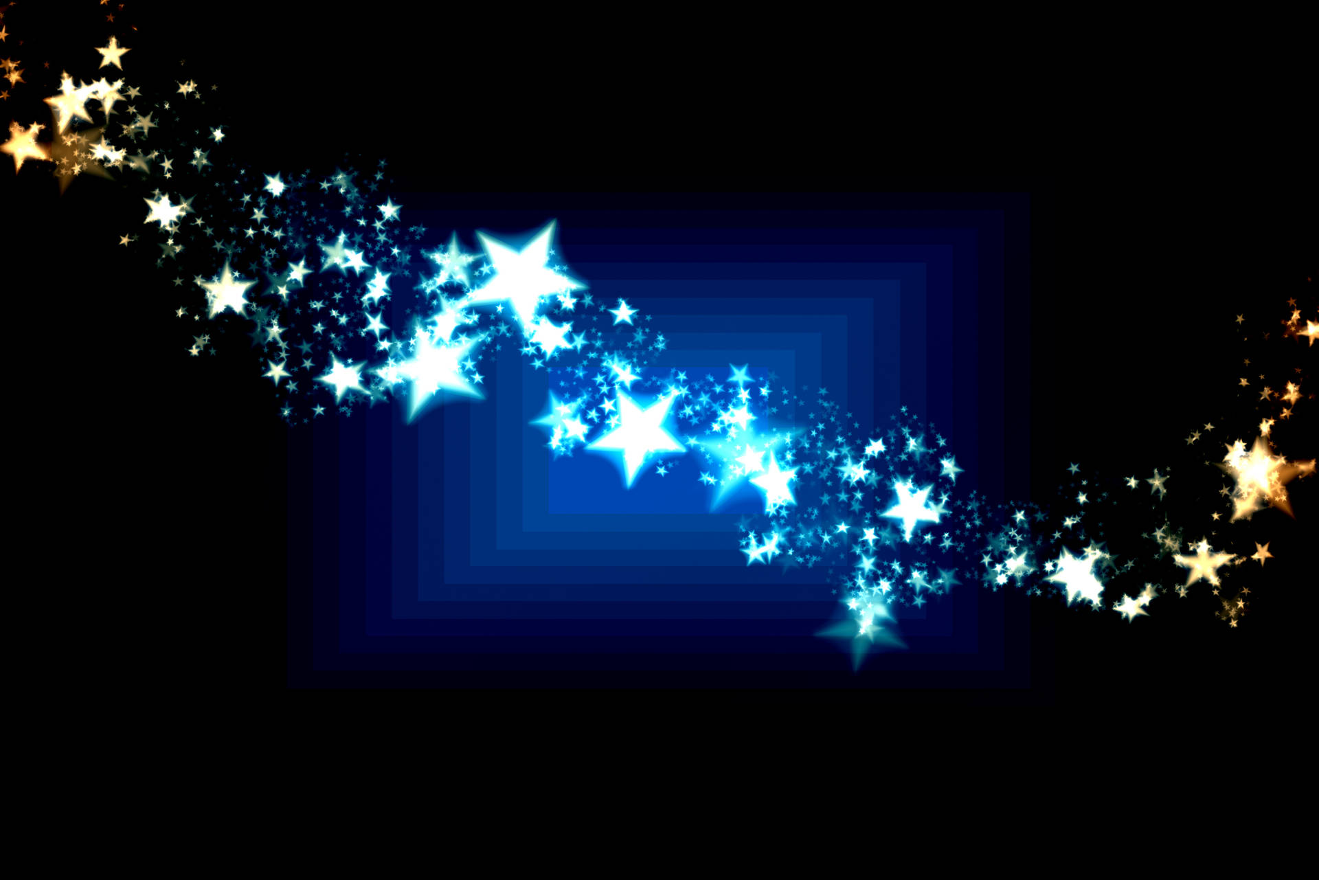 Sparkling Stars Abstract Art