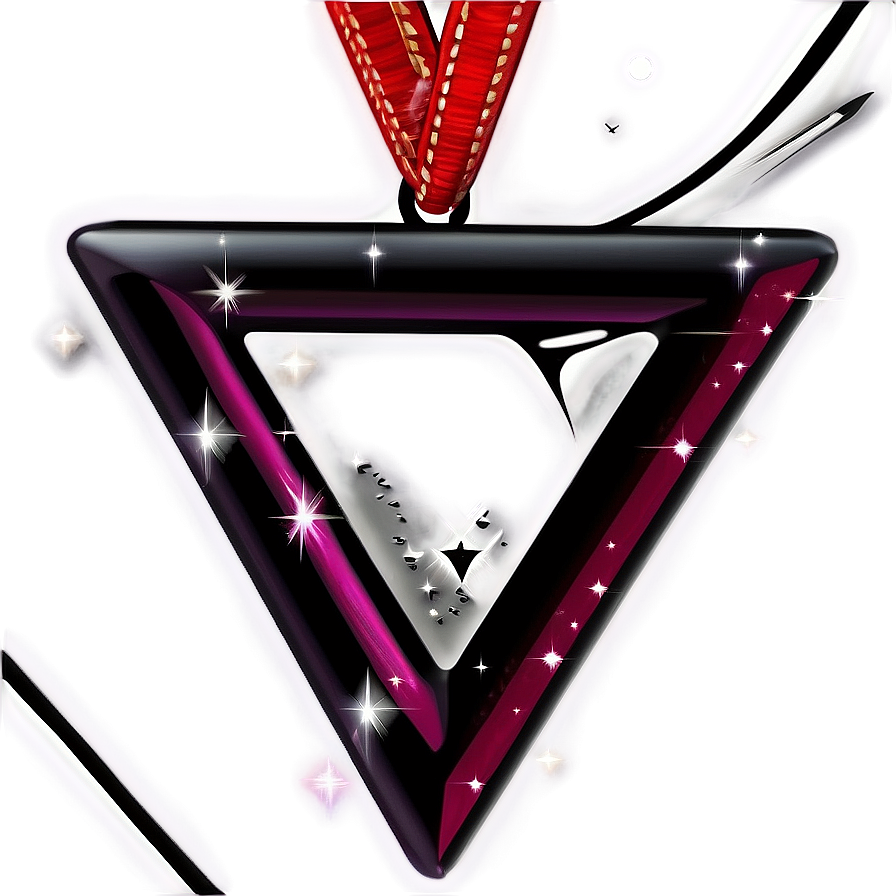 Sparkling Triangle Decoration Png Eas PNG