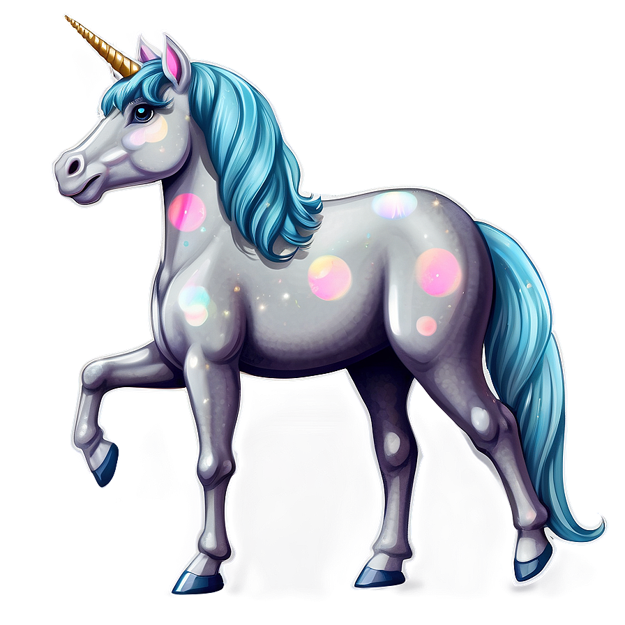 Sparkling Unicorn Png 05032024 PNG