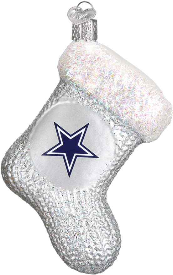 Sparkling_ Stocking_ Ornament PNG