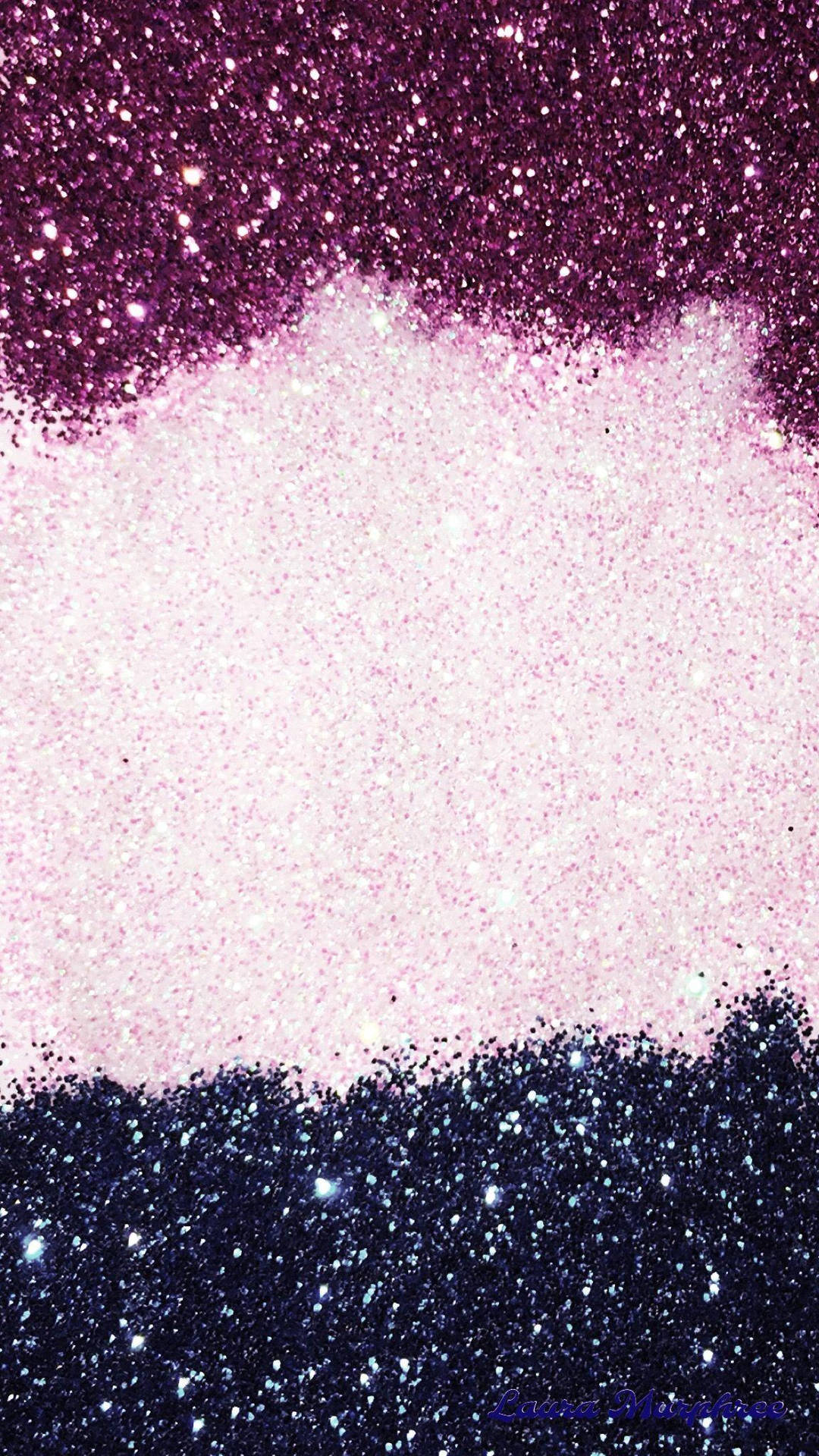 Sparkly Pink And Blue Glitter Background Wallpaper