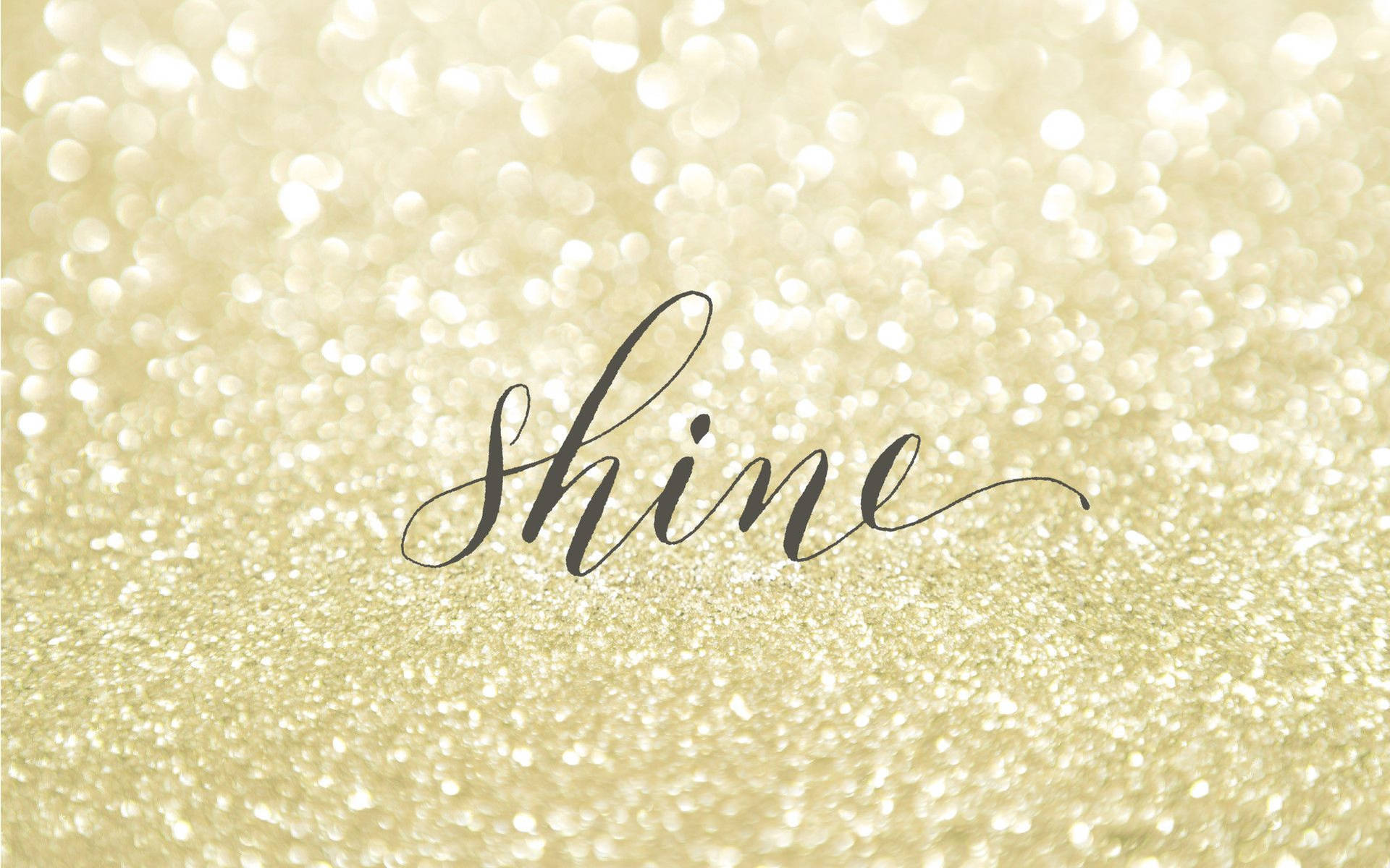 Sparkly Shine Text Graphics Wallpaper