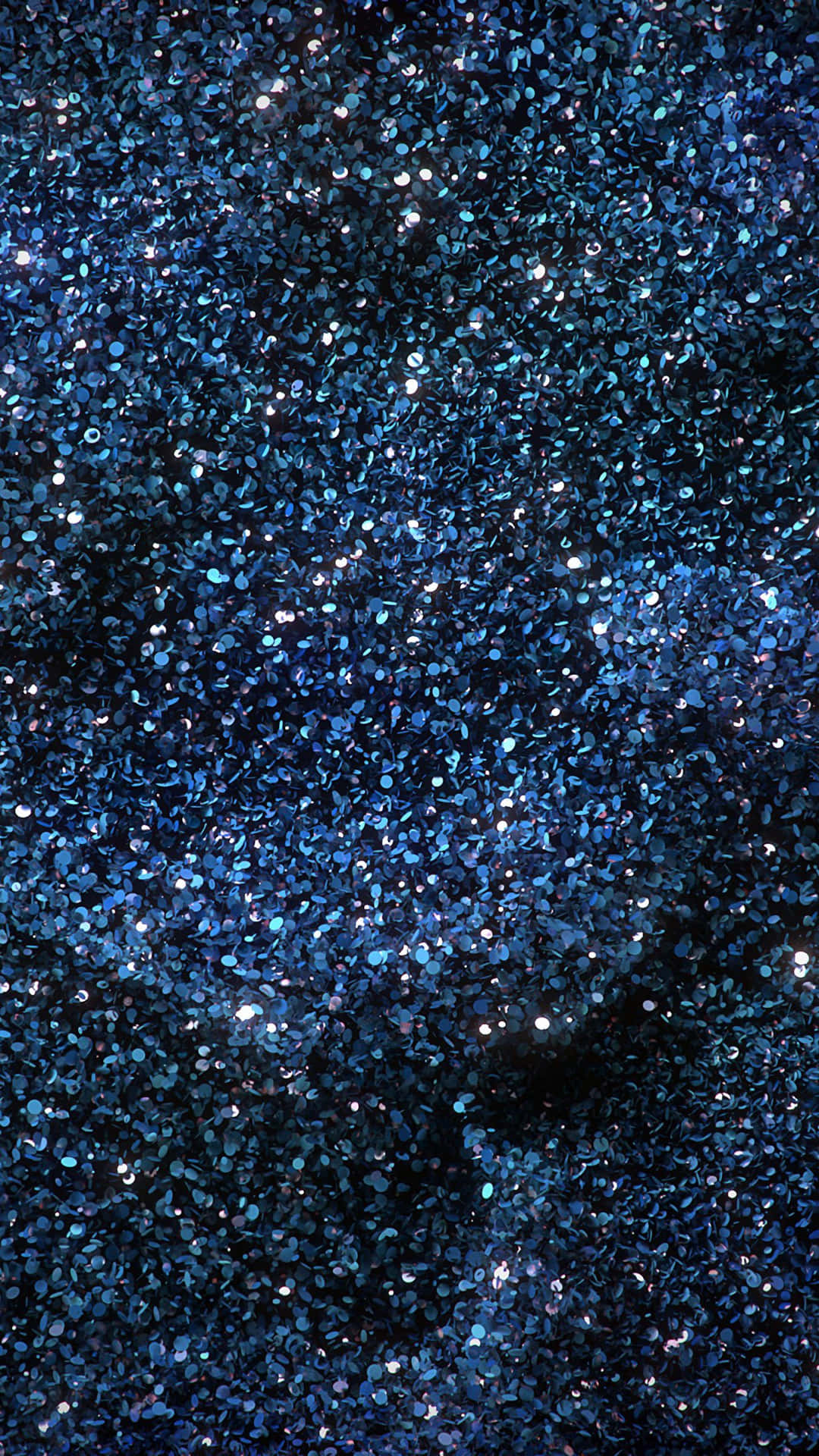 Cosmic-Like Sparkly Blue Background