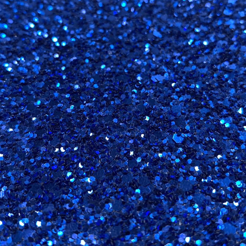 Sparkly Blue Background In Seamless Pattern
