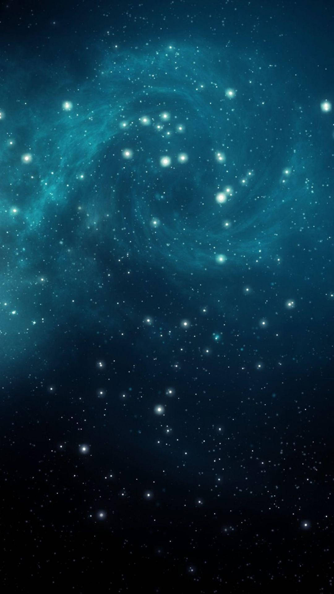 Sparkly Blue Galaxy Wallpaper