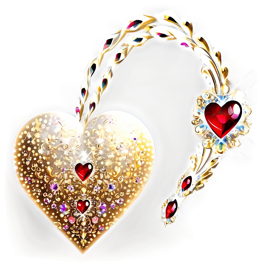 Sparkly Heart Clipart Fantasy Png Wco PNG