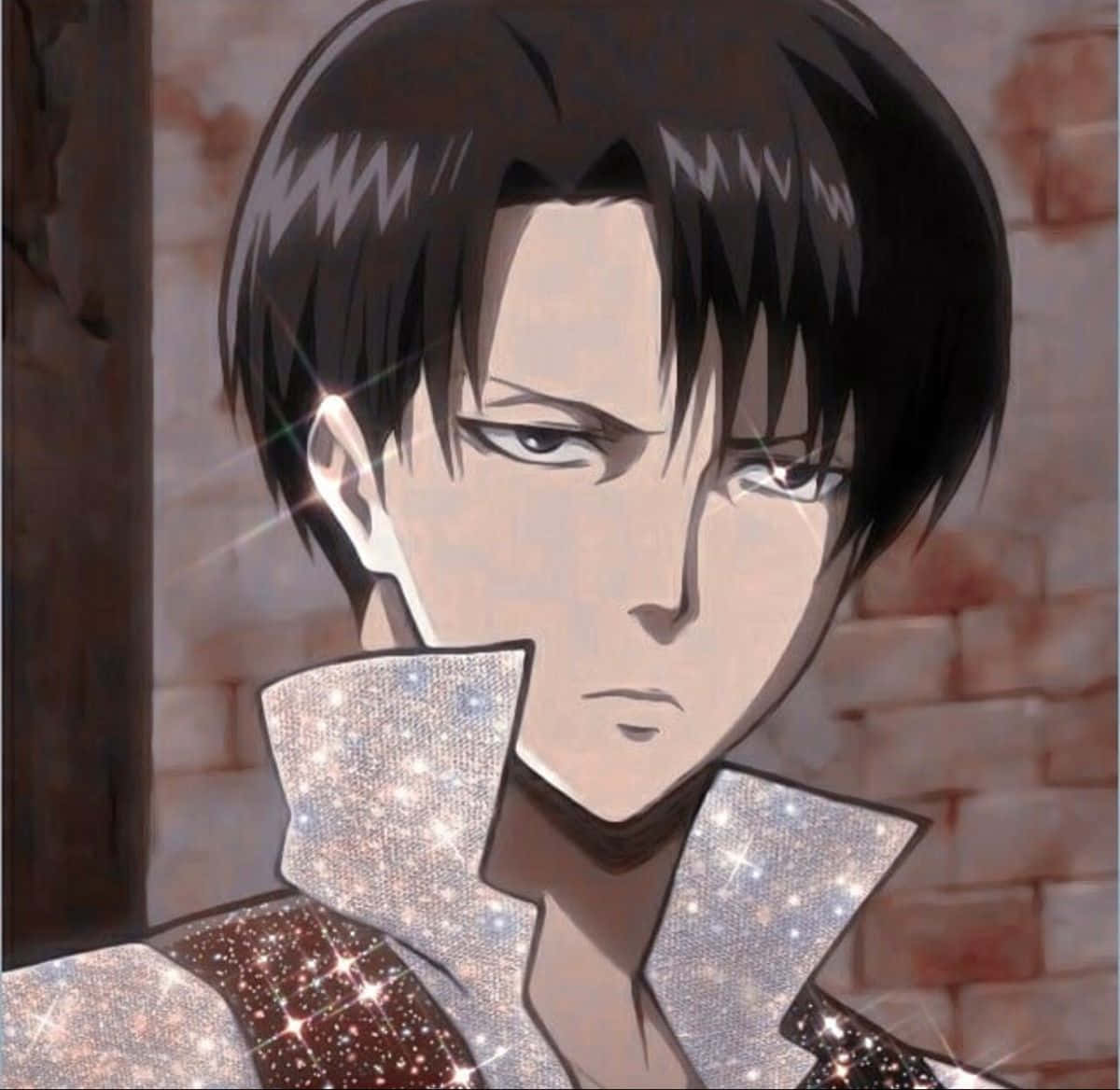 Captivating Animated Profile Picture of Levi Ackerman Wallpaper