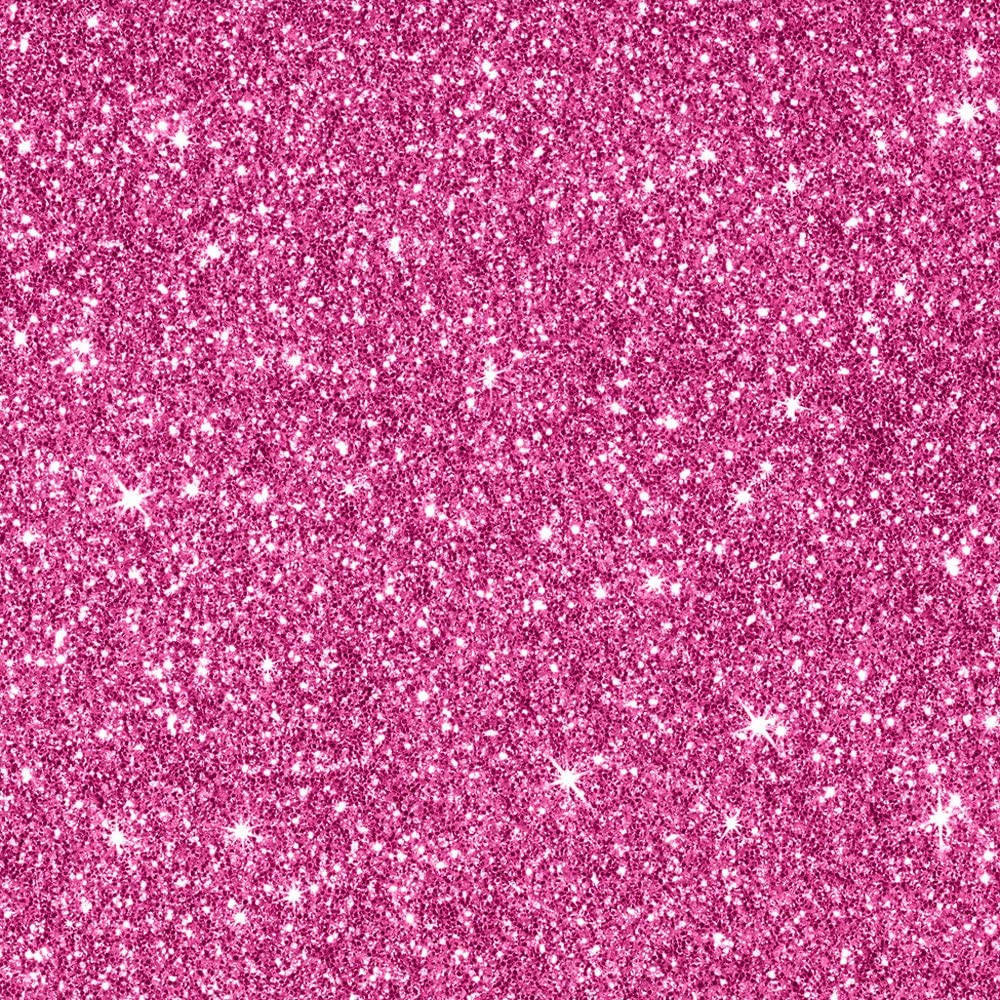 Glitrende lyserødt glimmerbaggrund med hvide stjerner Wallpaper